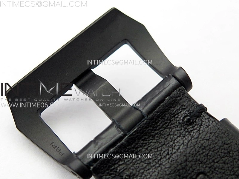 PAM1279 X Luminor GMT 42mm Titanium VSF 1:1 Best Edition Blue Dial on Black Leather Strap P.9011 Super Clone